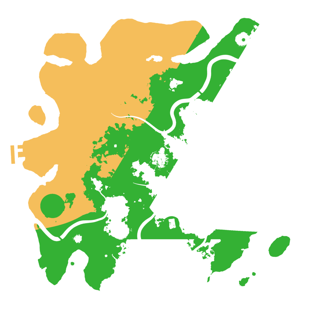 Biome Rust Map: Procedural Map, Size: 3500, Seed: 3059727