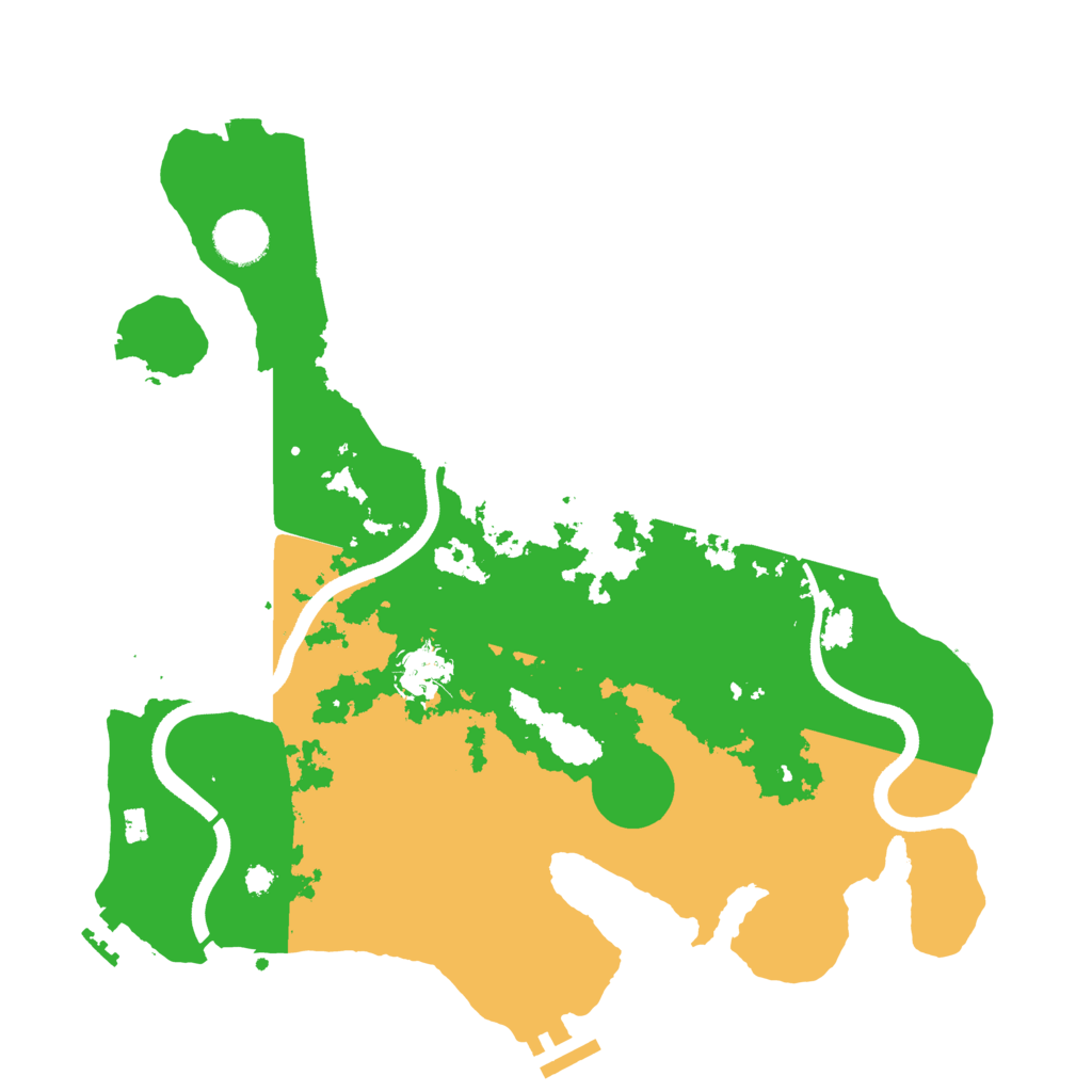 Biome Rust Map: Procedural Map, Size: 3500, Seed: 4622500