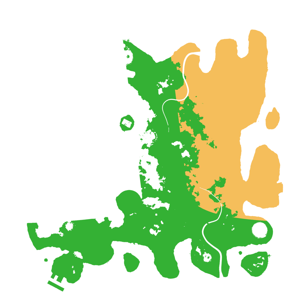 Biome Rust Map: Procedural Map, Size: 3500, Seed: 5355003