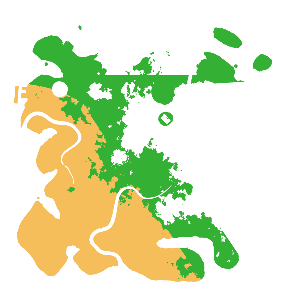 Biome Rust Map: Procedural Map, Size: 3500, Seed: 4948999