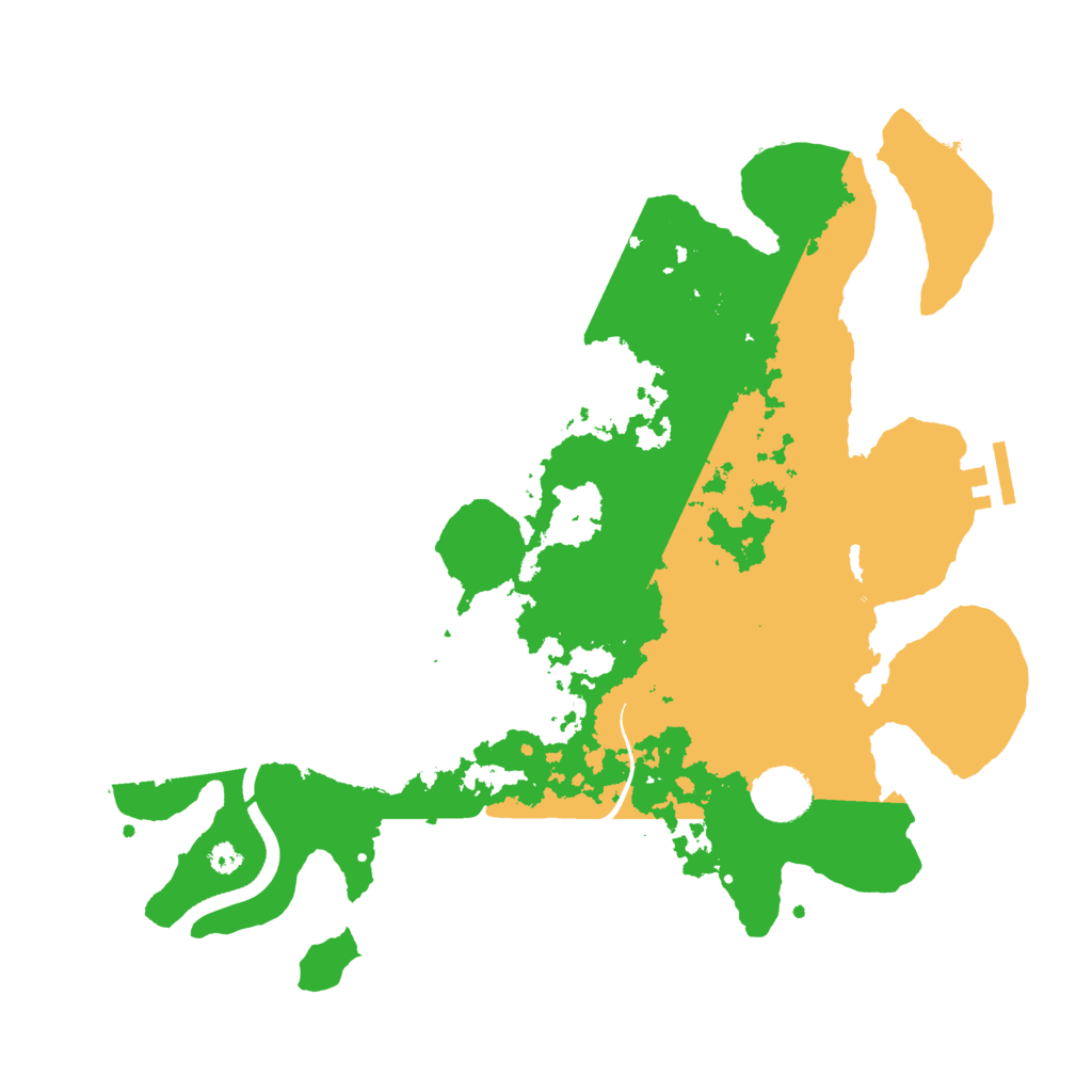 Biome Rust Map: Procedural Map, Size: 3500, Seed: 3485638
