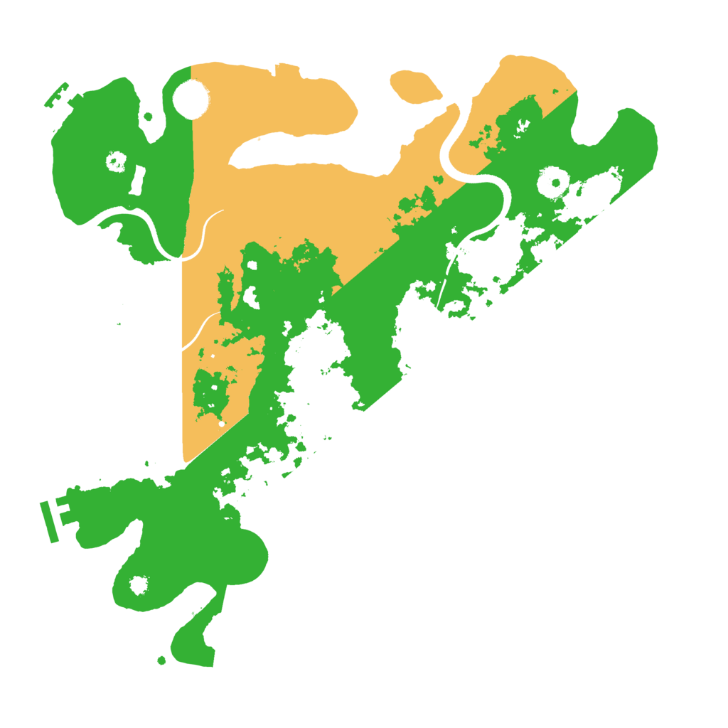 Biome Rust Map: Procedural Map, Size: 3500, Seed: 183402