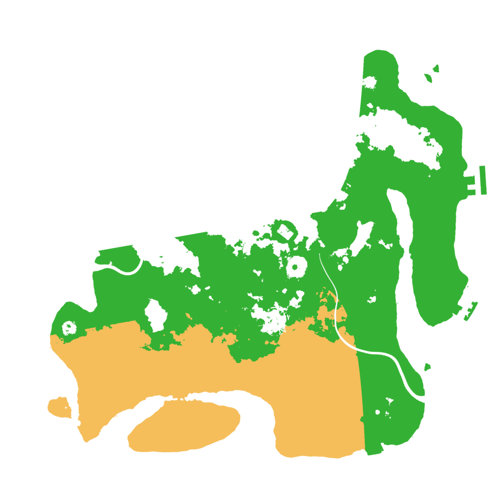 Biome Rust Map: Procedural Map, Size: 3500, Seed: 3798192