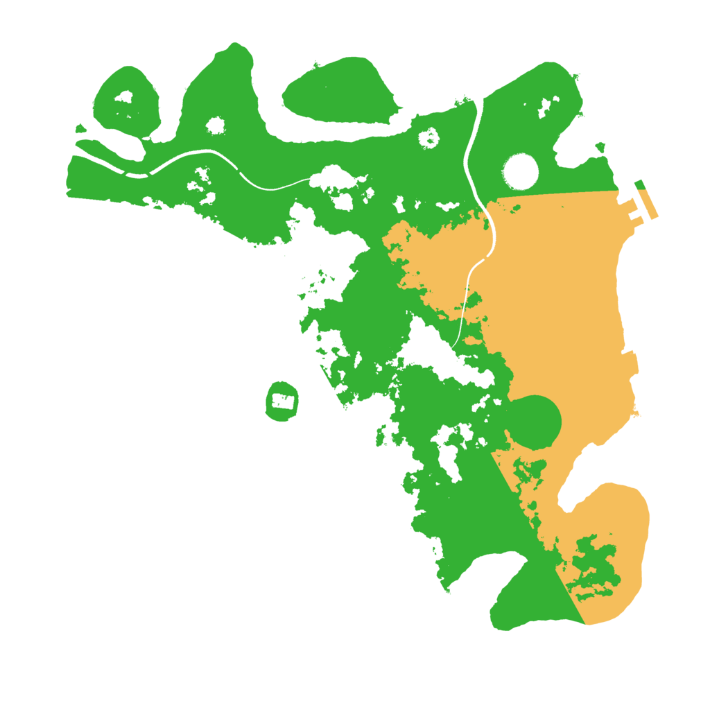 Biome Rust Map: Procedural Map, Size: 3500, Seed: 3622213