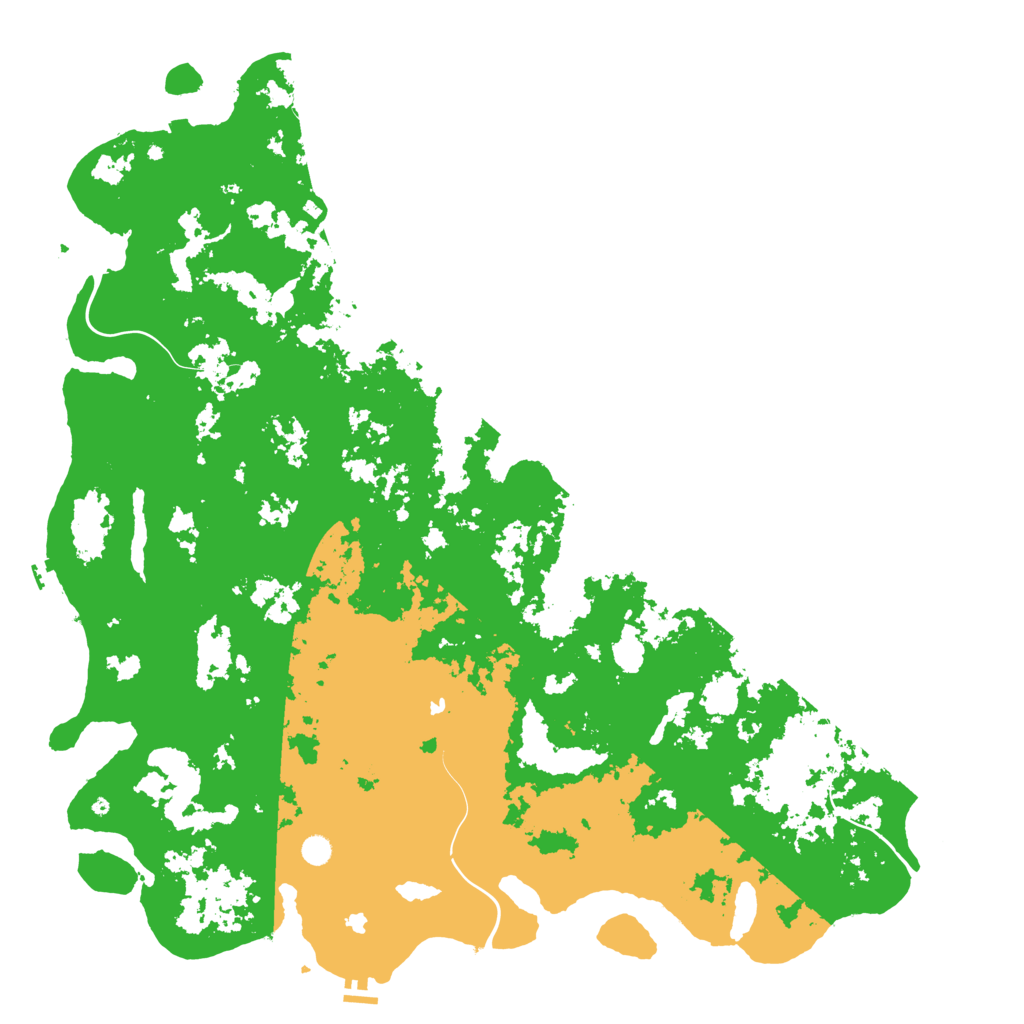 Biome Rust Map: Procedural Map, Size: 6000, Seed: 66310378