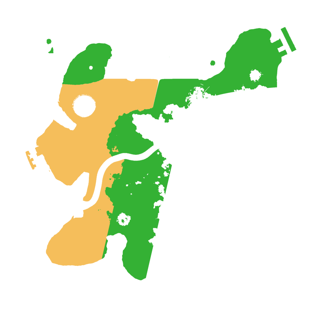 Biome Rust Map: Procedural Map, Size: 2500, Seed: 6088763