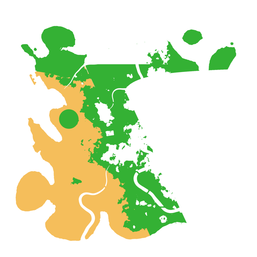 Biome Rust Map: Procedural Map, Size: 3500, Seed: 3188217