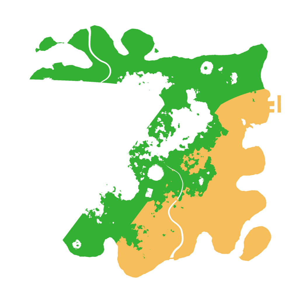 Biome Rust Map: Procedural Map, Size: 3500, Seed: 6320313