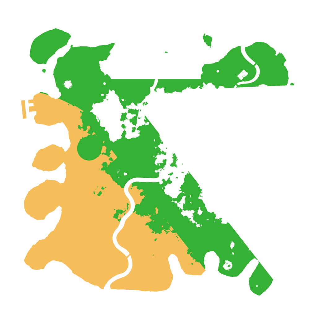 Biome Rust Map: Procedural Map, Size: 3500, Seed: 2077366