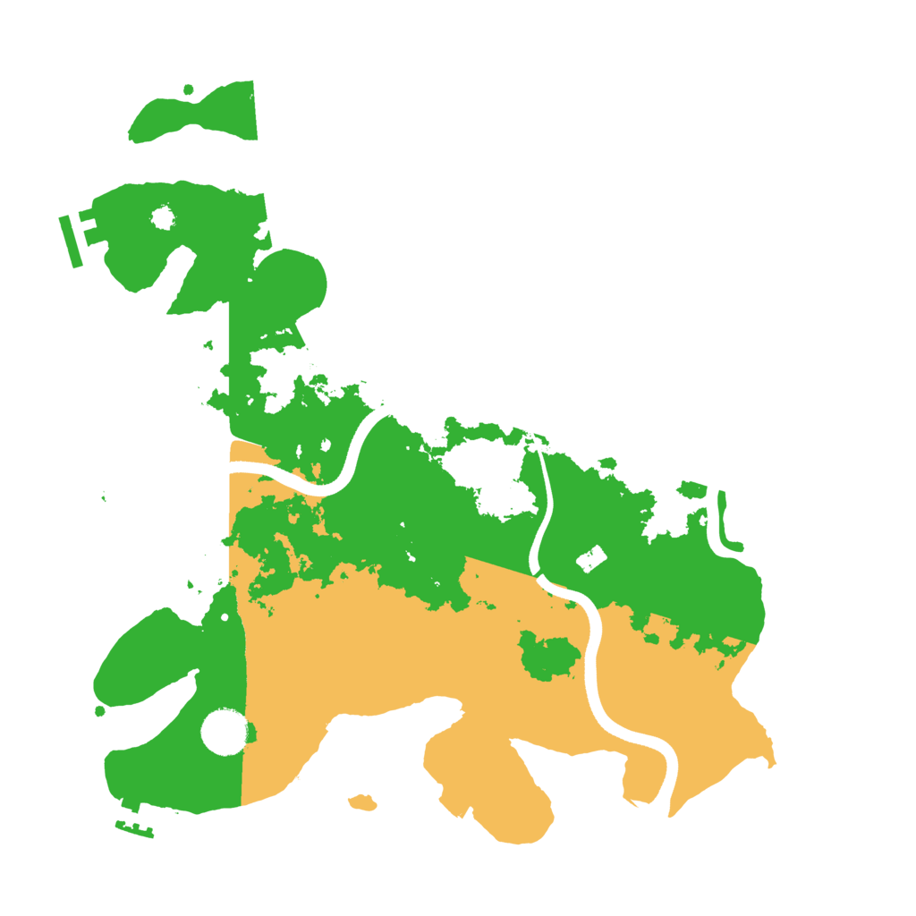 Biome Rust Map: Procedural Map, Size: 3500, Seed: 5743891