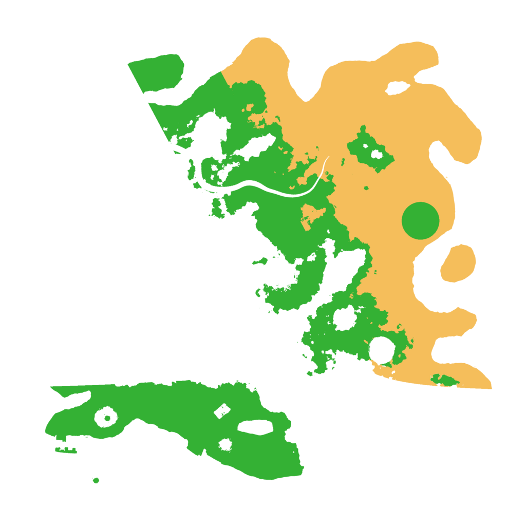 Biome Rust Map: Procedural Map, Size: 3700, Seed: 2303900