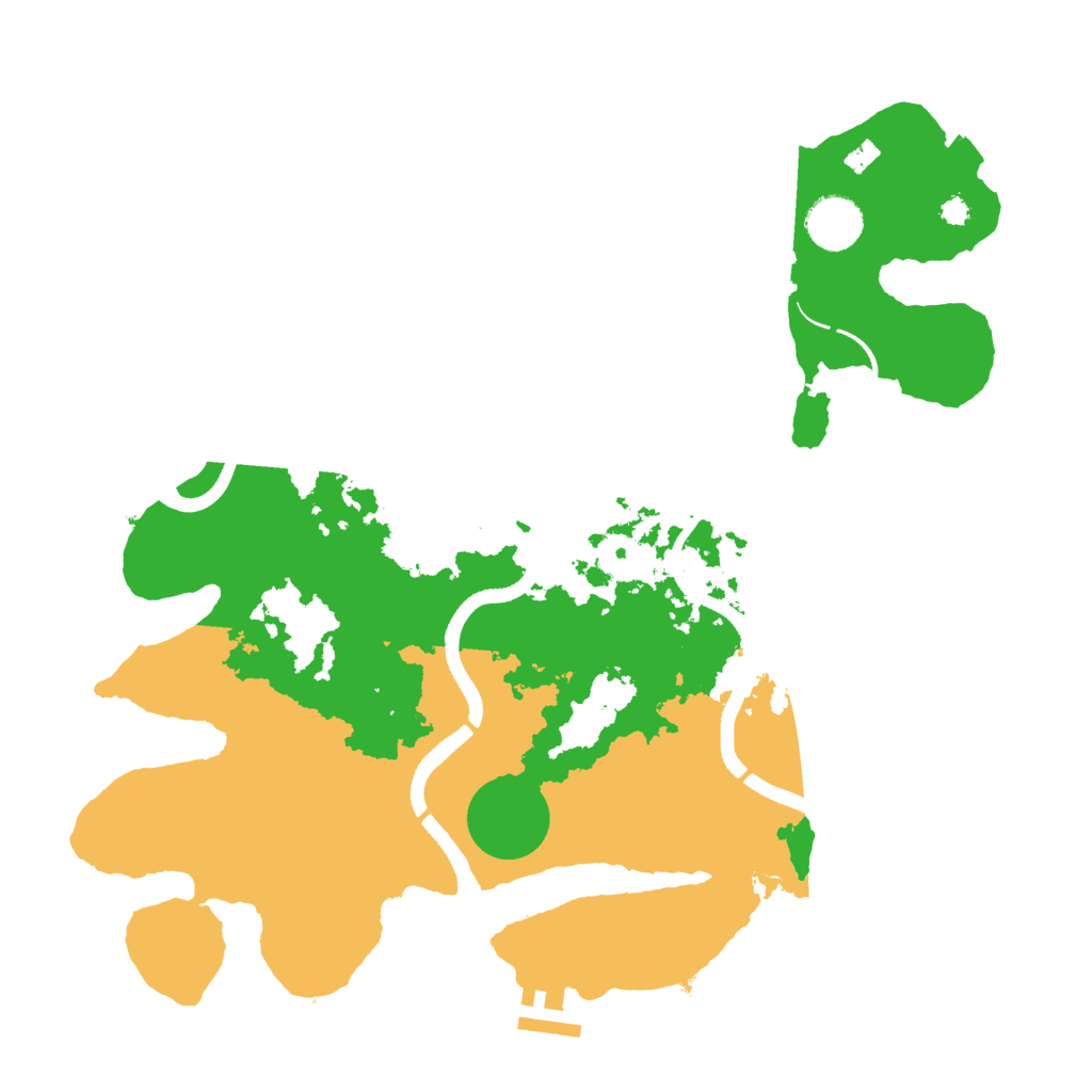 Biome Rust Map: Procedural Map, Size: 3500, Seed: 3028014