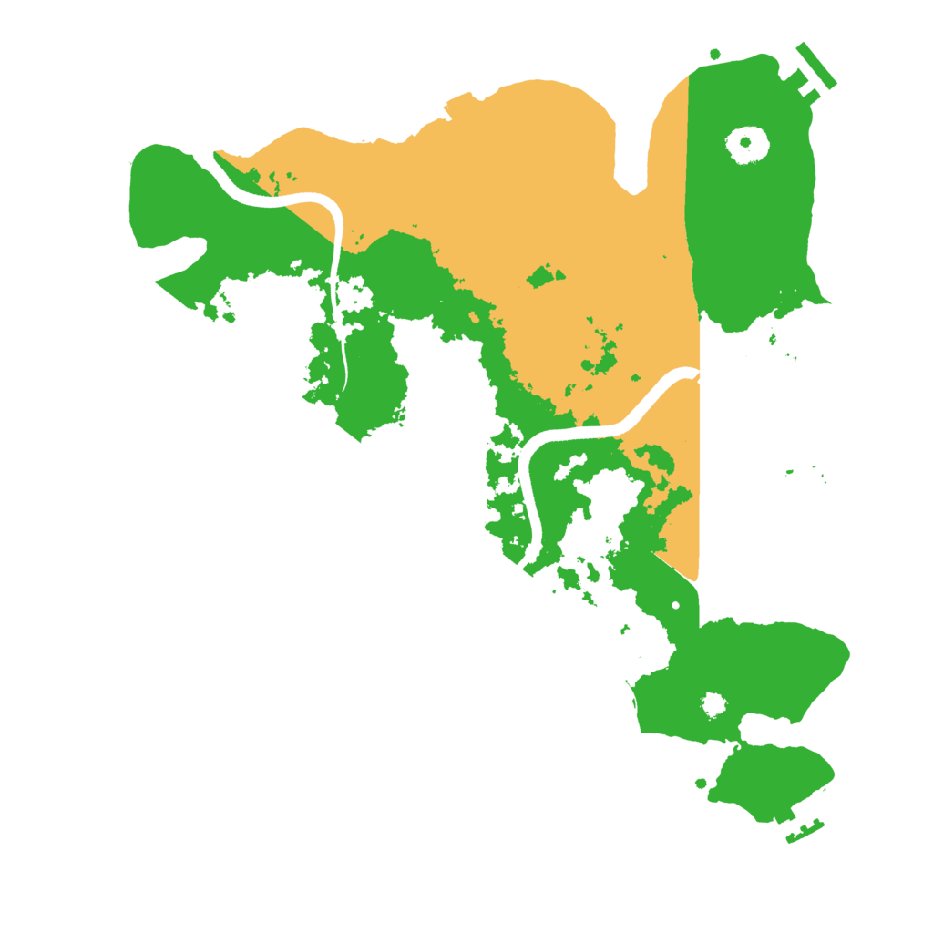 Biome Rust Map: Procedural Map, Size: 3500, Seed: 19655537