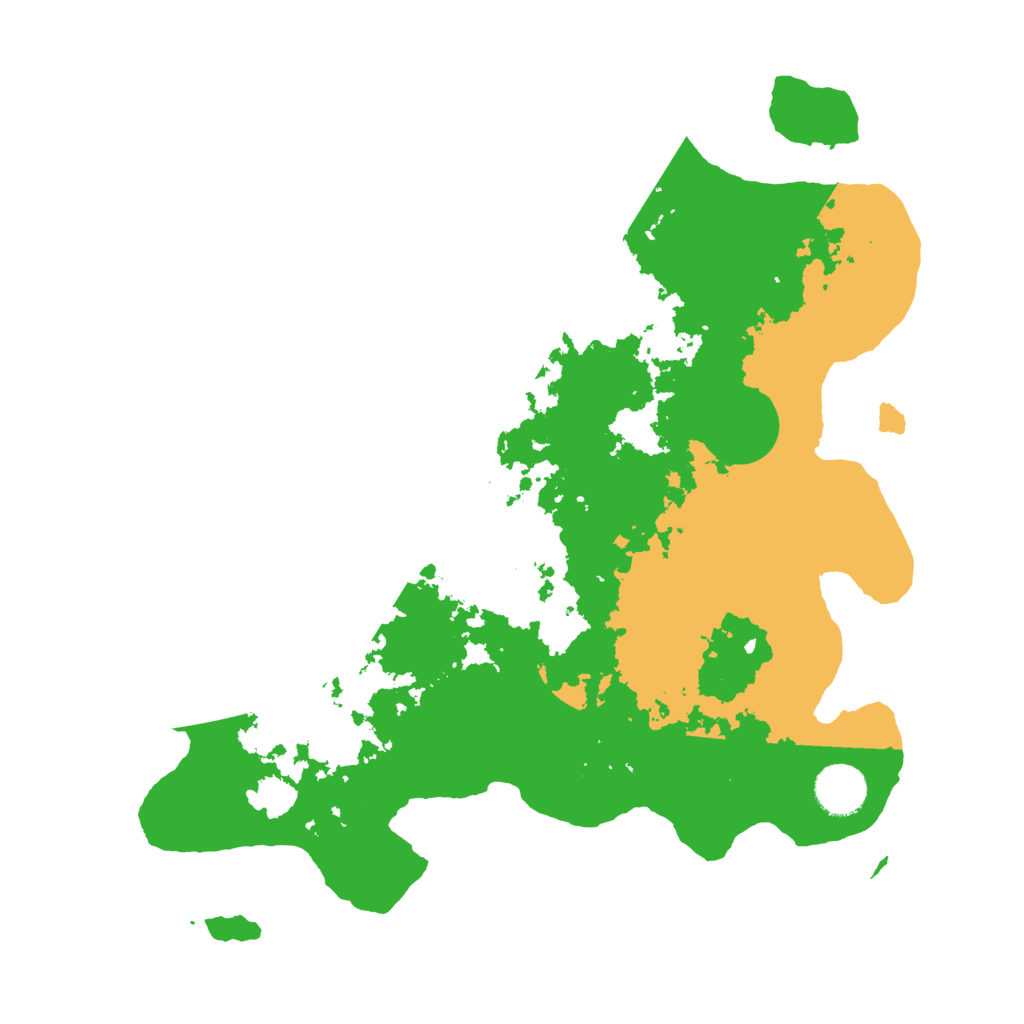 Biome Rust Map: Barren, Size: 3500, Seed: 21