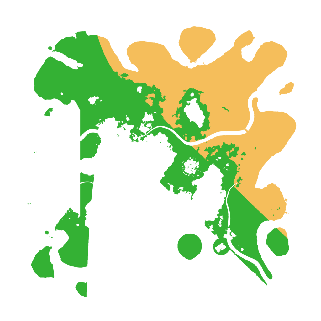 Biome Rust Map: Procedural Map, Size: 3500, Seed: 7815003