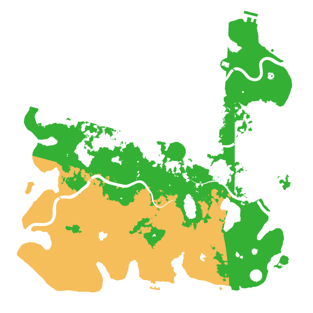 Biome Rust Map: Procedural Map, Size: 4500, Seed: 818181