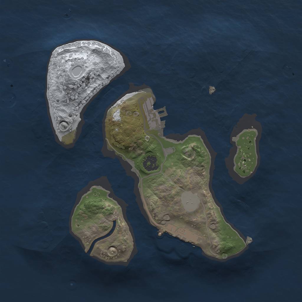 Rust Map: Procedural Map, Size: 2000, Seed: 696942069, 7 Monuments