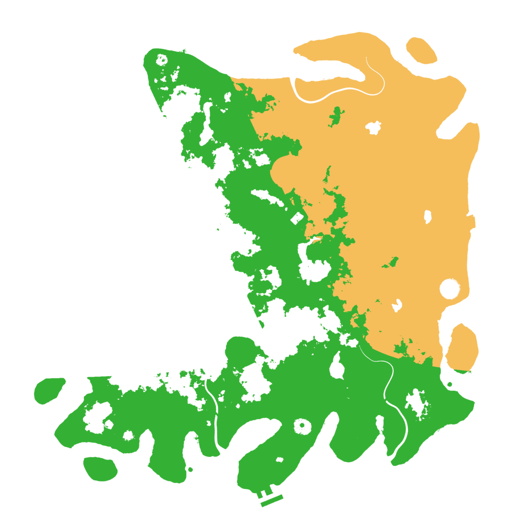 Biome Rust Map: Procedural Map, Size: 4500, Seed: 175614