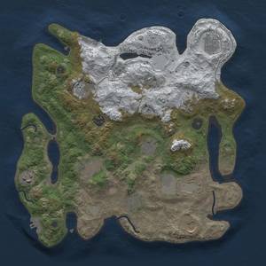 Thumbnail Rust Map: Procedural Map, Size: 3500, Seed: 1946819, 20 Monuments