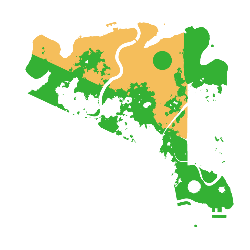 Biome Rust Map: Procedural Map, Size: 3500, Seed: 6414923