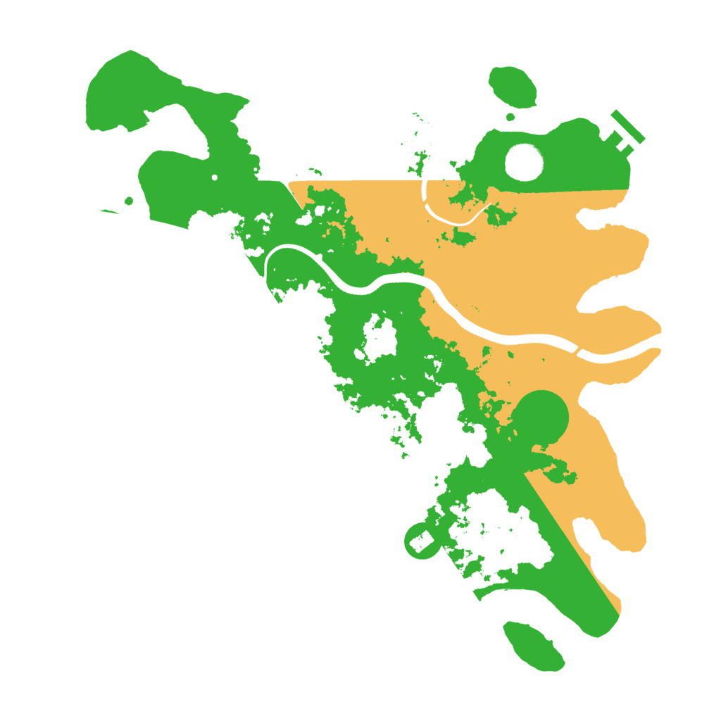 Biome Rust Map: Procedural Map, Size: 3500, Seed: 1201502980