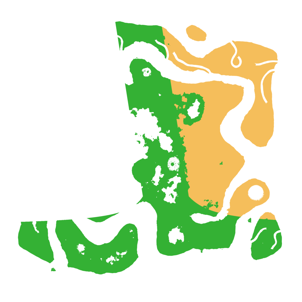 Biome Rust Map: Procedural Map, Size: 3500, Seed: 6233129