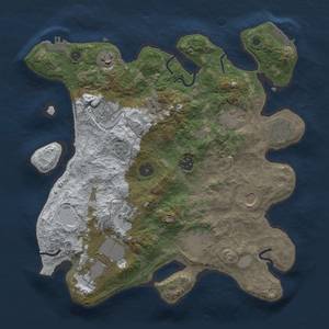 Thumbnail Rust Map: Procedural Map, Size: 3500, Seed: 929015986, 19 Monuments