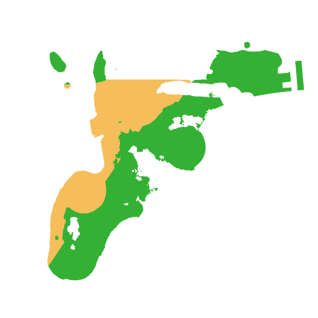 Biome Rust Map: Procedural Map, Size: 2000, Seed: 323279325