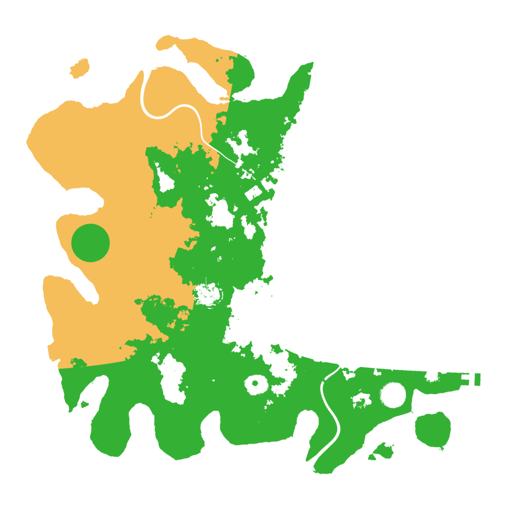 Biome Rust Map: Procedural Map, Size: 3500, Seed: 4646546