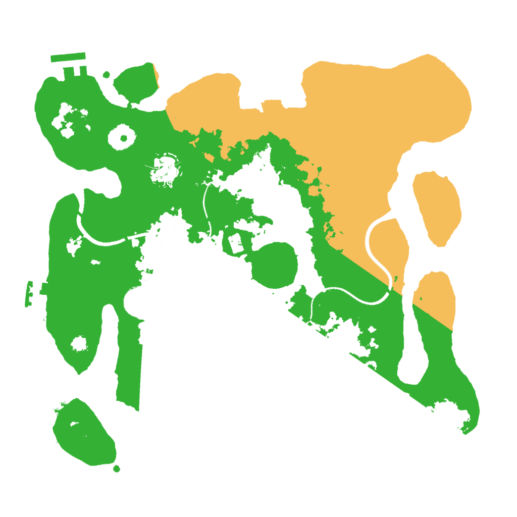 Biome Rust Map: Procedural Map, Size: 3000, Seed: 2438136