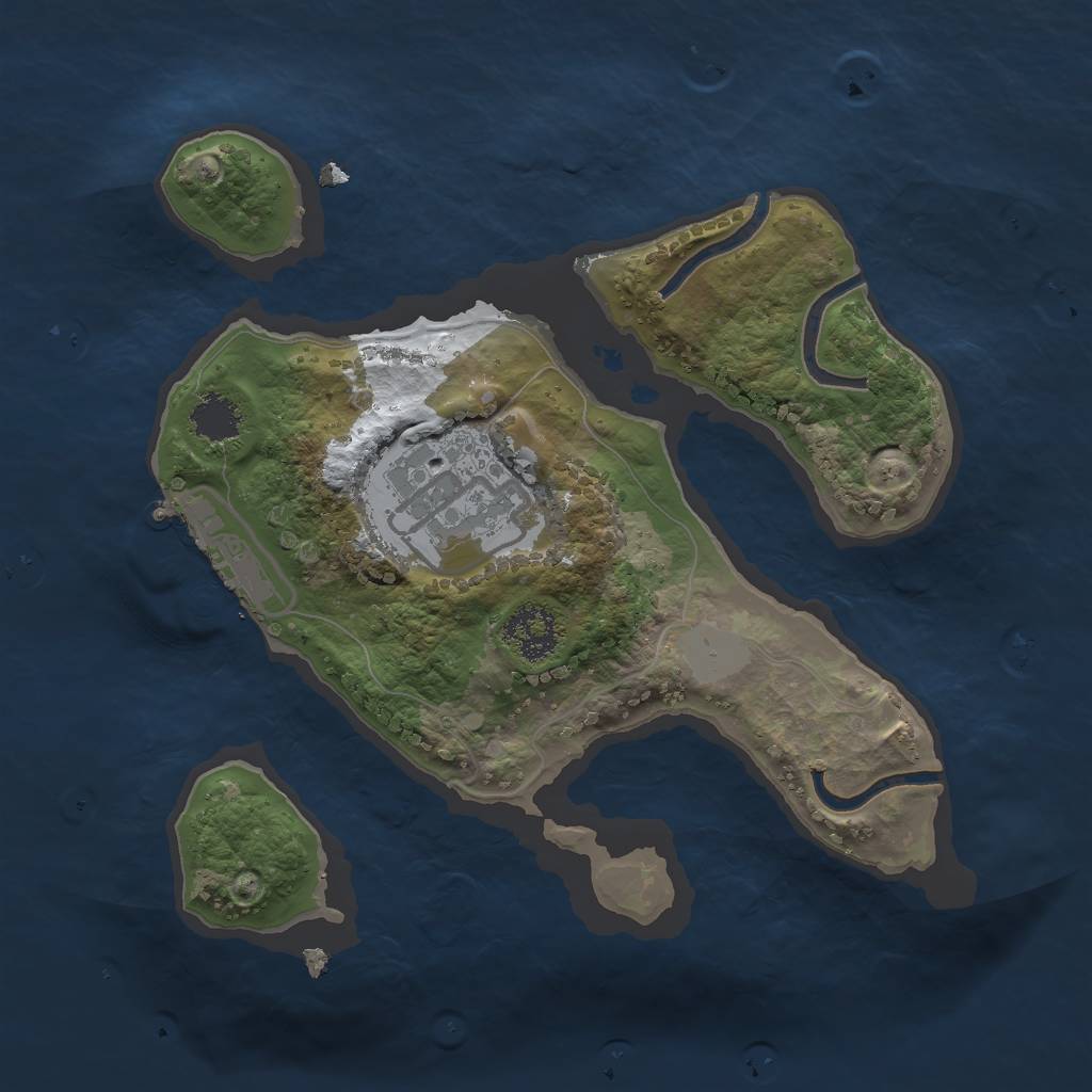 Rust Map: Procedural Map, Size: 2000, Seed: 903176282, 7 Monuments