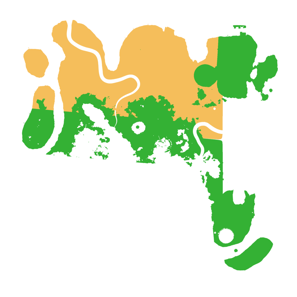 Biome Rust Map: Procedural Map, Size: 3500, Seed: 1136839