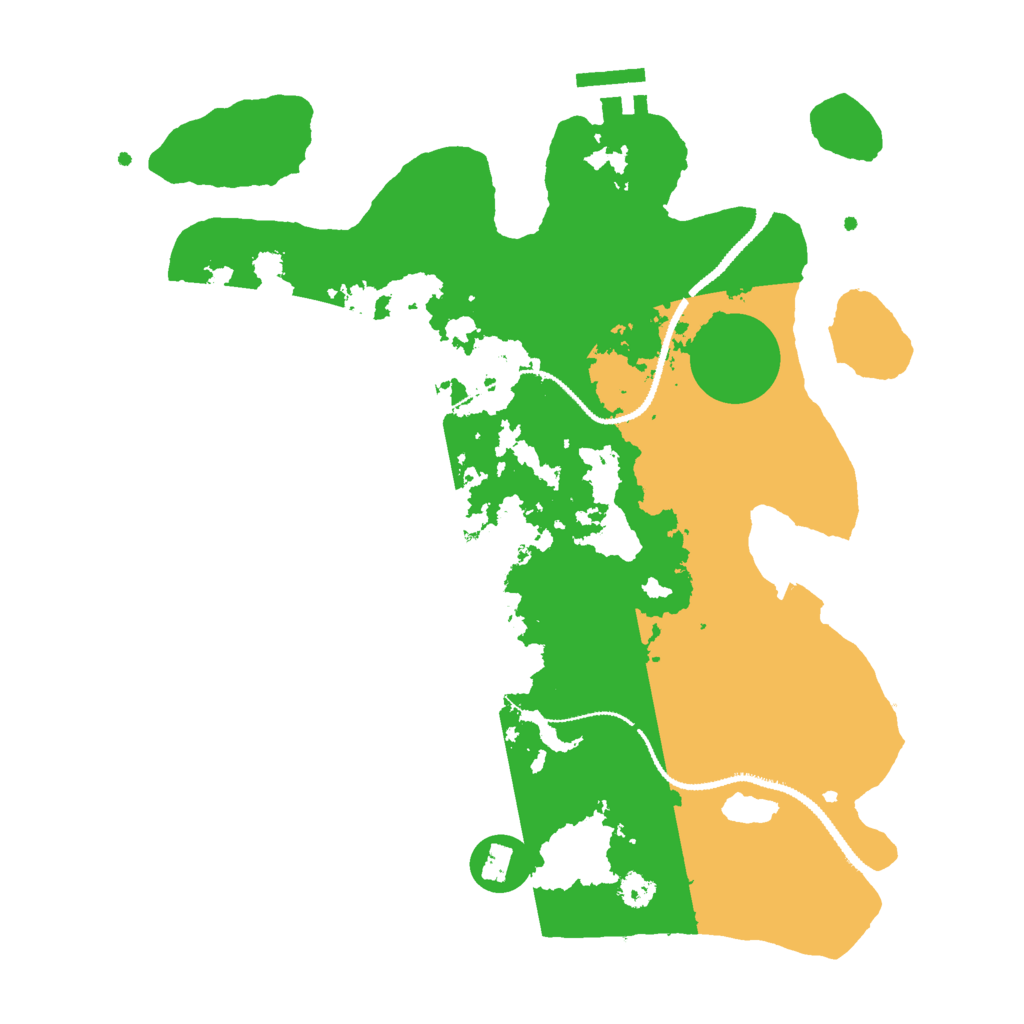 Biome Rust Map: Procedural Map, Size: 3000, Seed: 1132040778