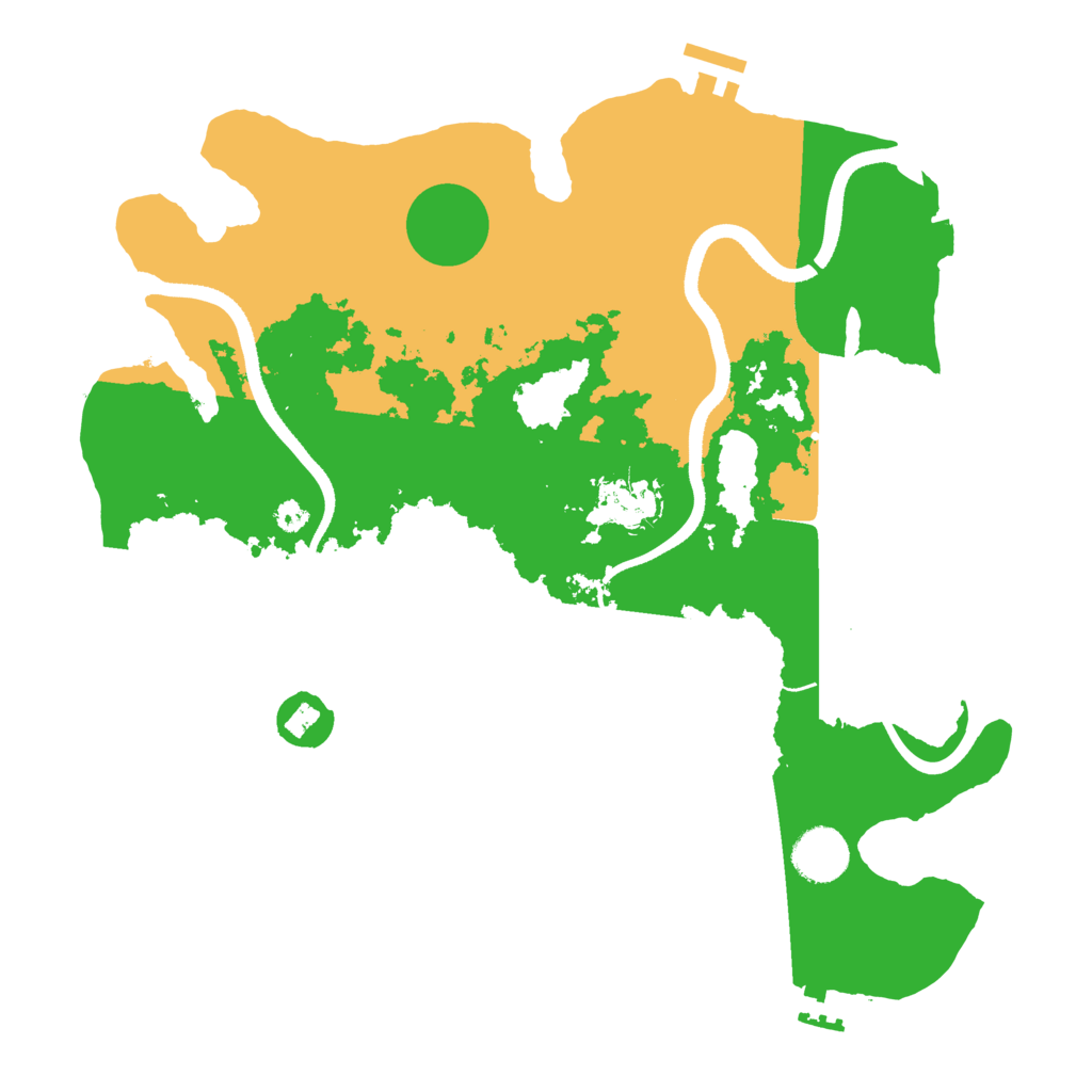 Biome Rust Map: Procedural Map, Size: 3500, Seed: 4944202