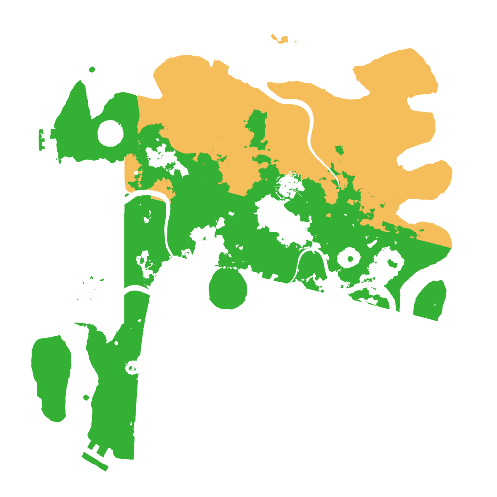 Biome Rust Map: Procedural Map, Size: 3500, Seed: 6274353