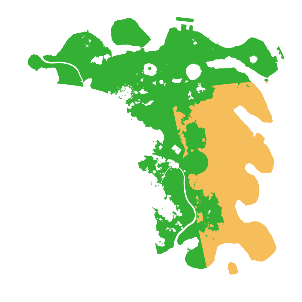 Biome Rust Map: Procedural Map, Size: 3500, Seed: 2536920