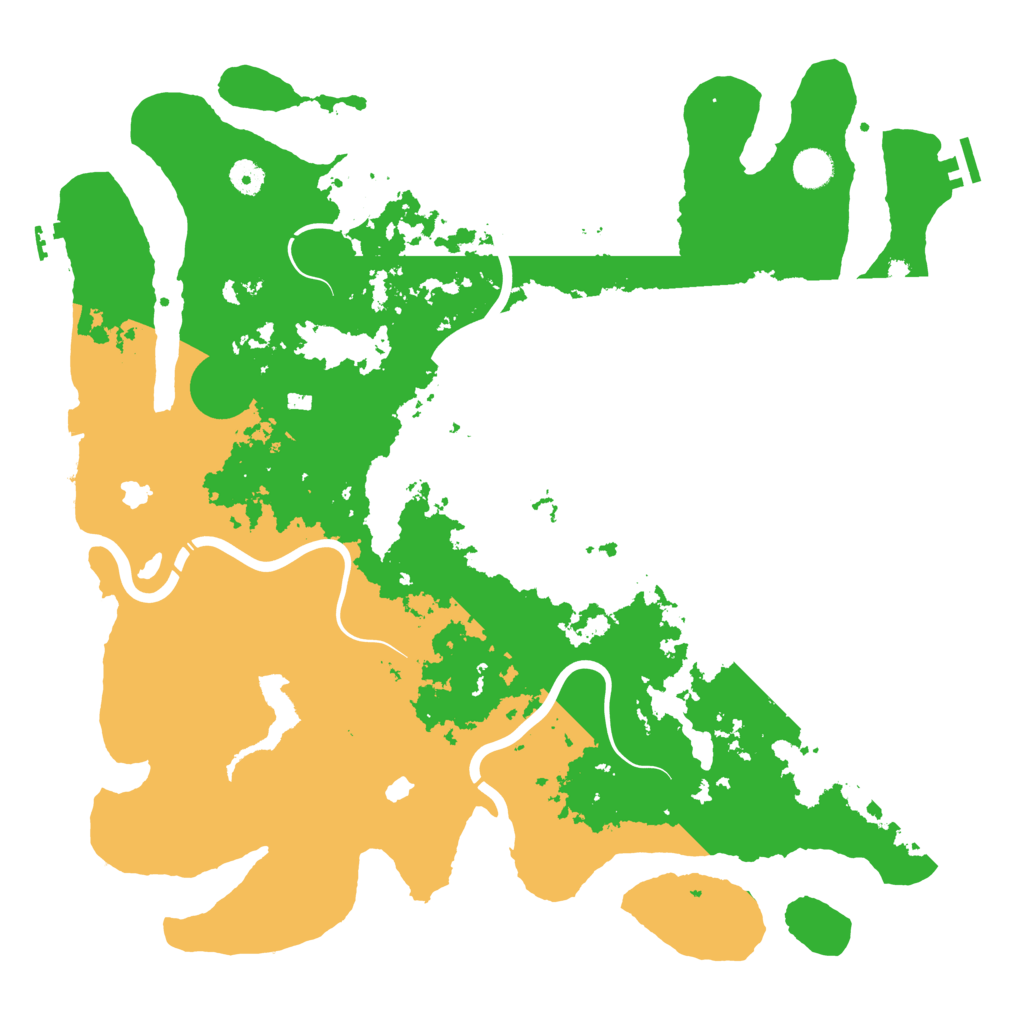 Biome Rust Map: Procedural Map, Size: 4500, Seed: 4194283