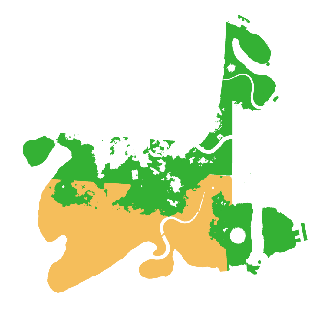 Biome Rust Map: Procedural Map, Size: 3500, Seed: 437303