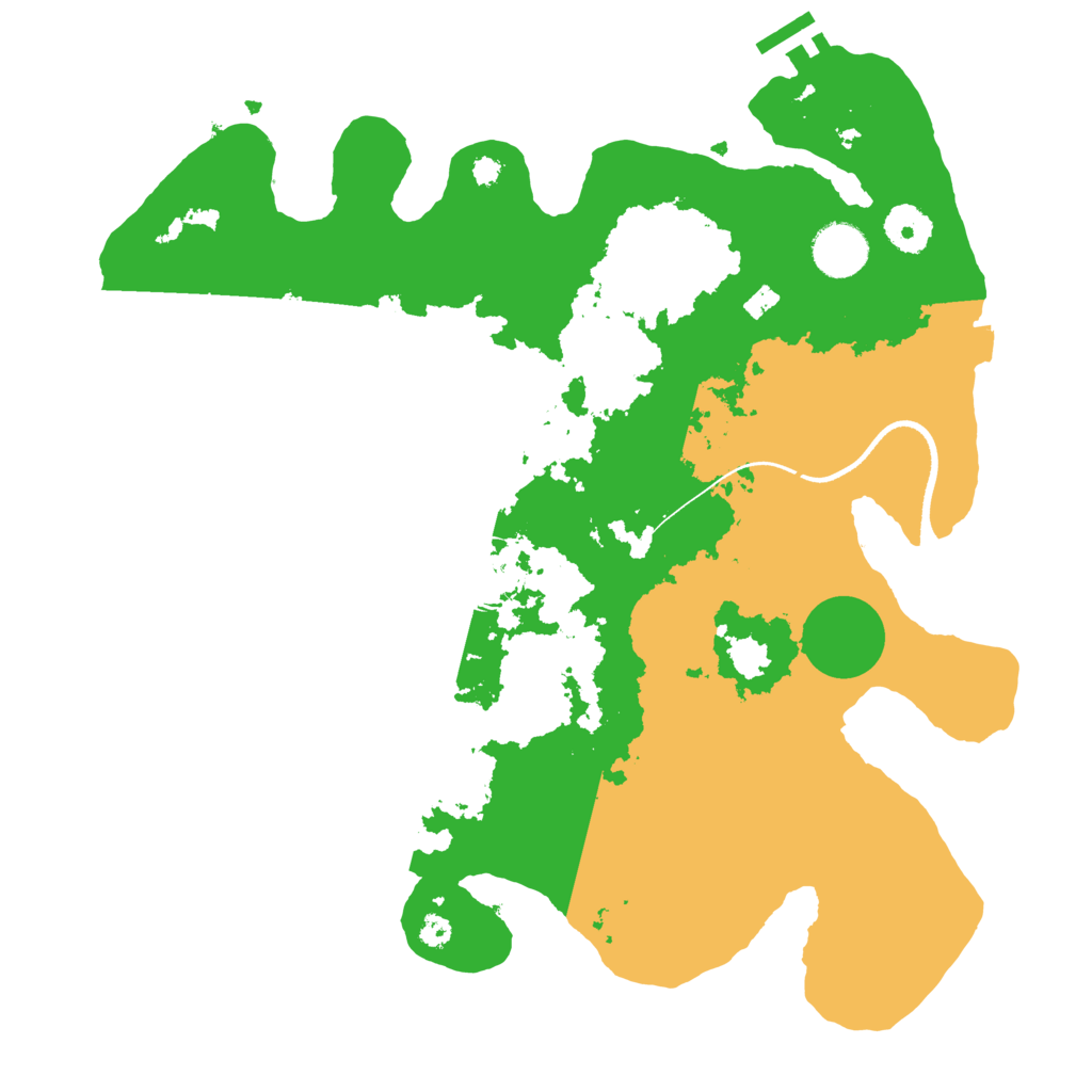 Biome Rust Map: Procedural Map, Size: 3500, Seed: 4790965