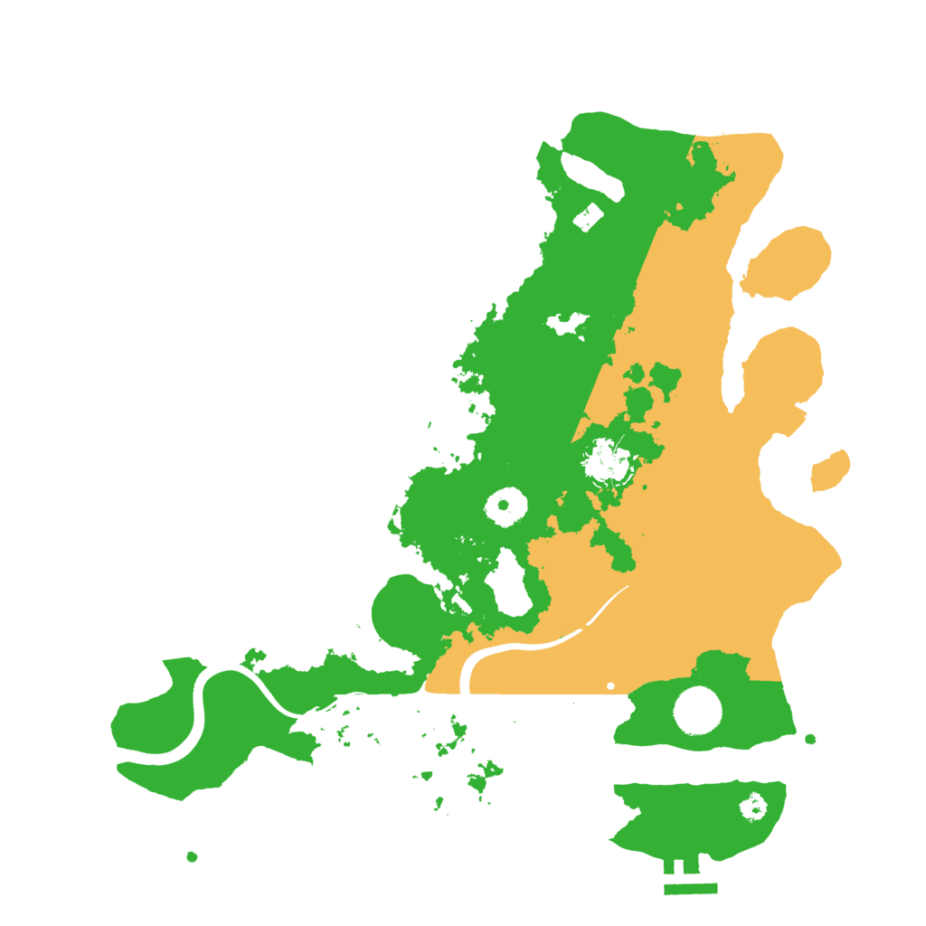 Biome Rust Map: Procedural Map, Size: 3500, Seed: 511529