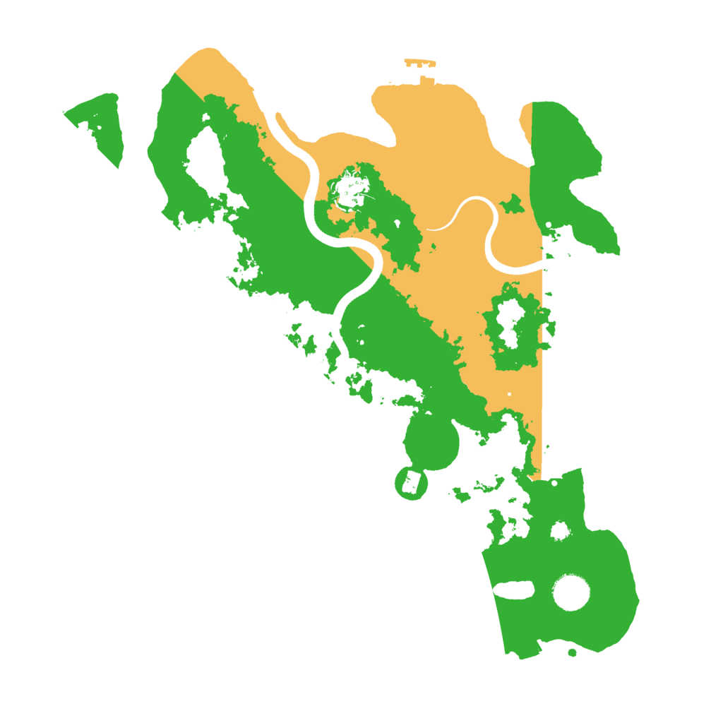 Biome Rust Map: Procedural Map, Size: 3500, Seed: 8658