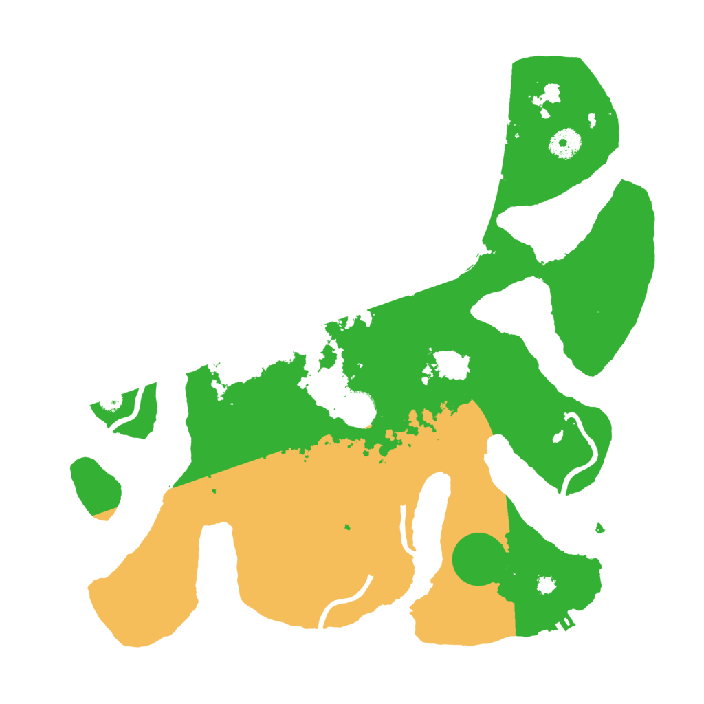 Biome Rust Map: Procedural Map, Size: 3500, Seed: 1133643