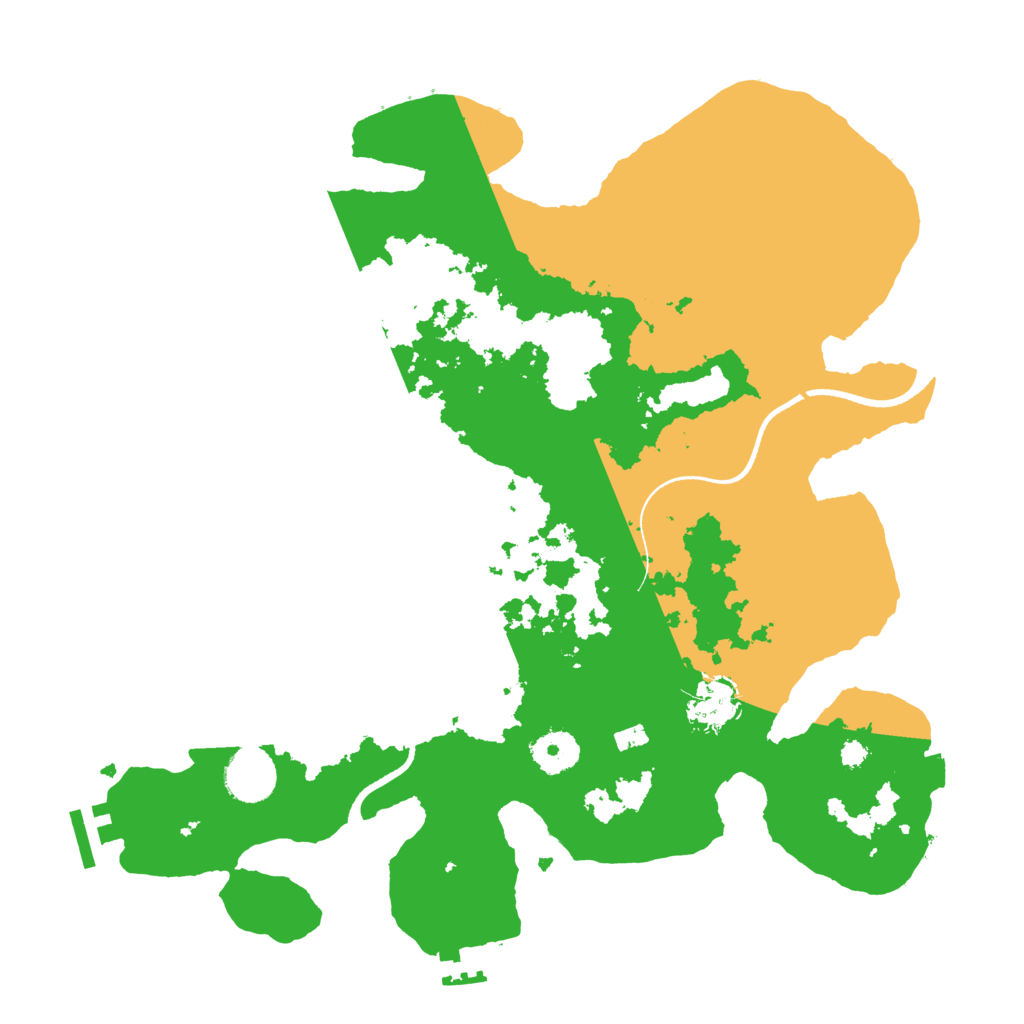 Biome Rust Map: Procedural Map, Size: 3500, Seed: 1200457