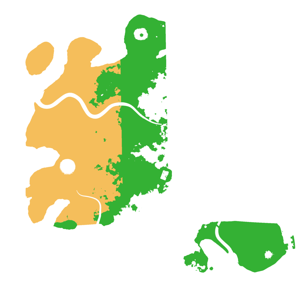 Biome Rust Map: Procedural Map, Size: 3500, Seed: 3904163