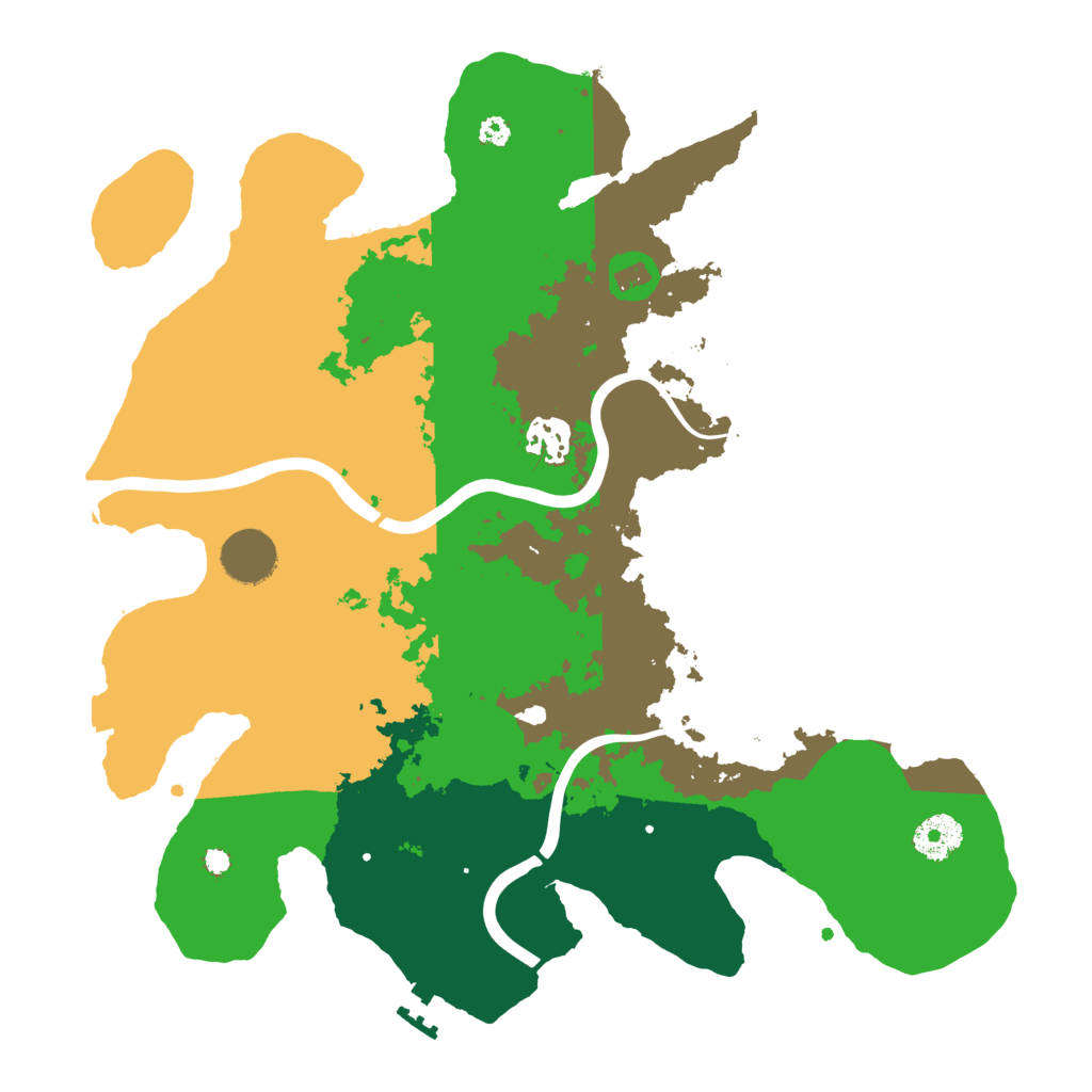 Biome Rust Map: Procedural Map, Size: 3500, Seed: 3904163
