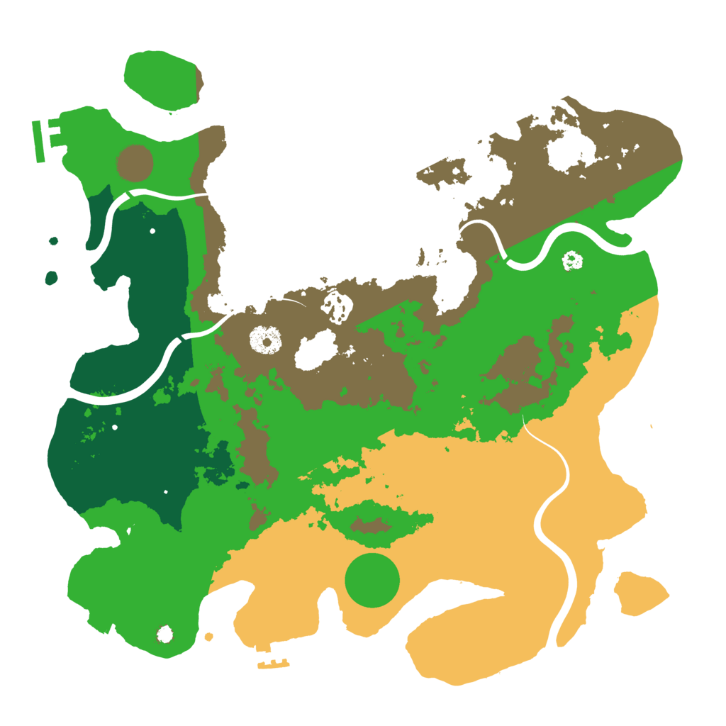 Biome Rust Map: Procedural Map, Size: 3500, Seed: 3559878