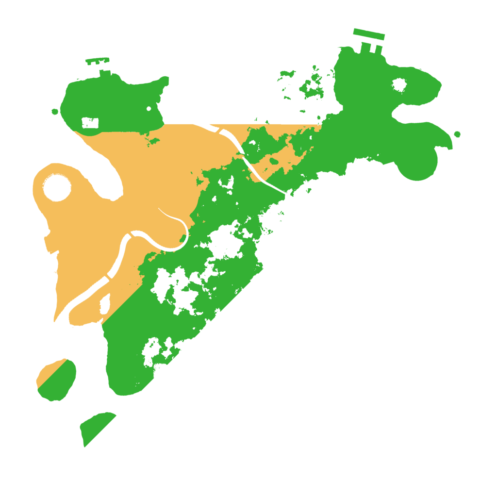 Biome Rust Map: Procedural Map, Size: 3200, Seed: 445