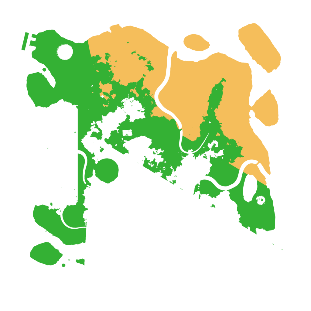Biome Rust Map: Procedural Map, Size: 3500, Seed: 2604618