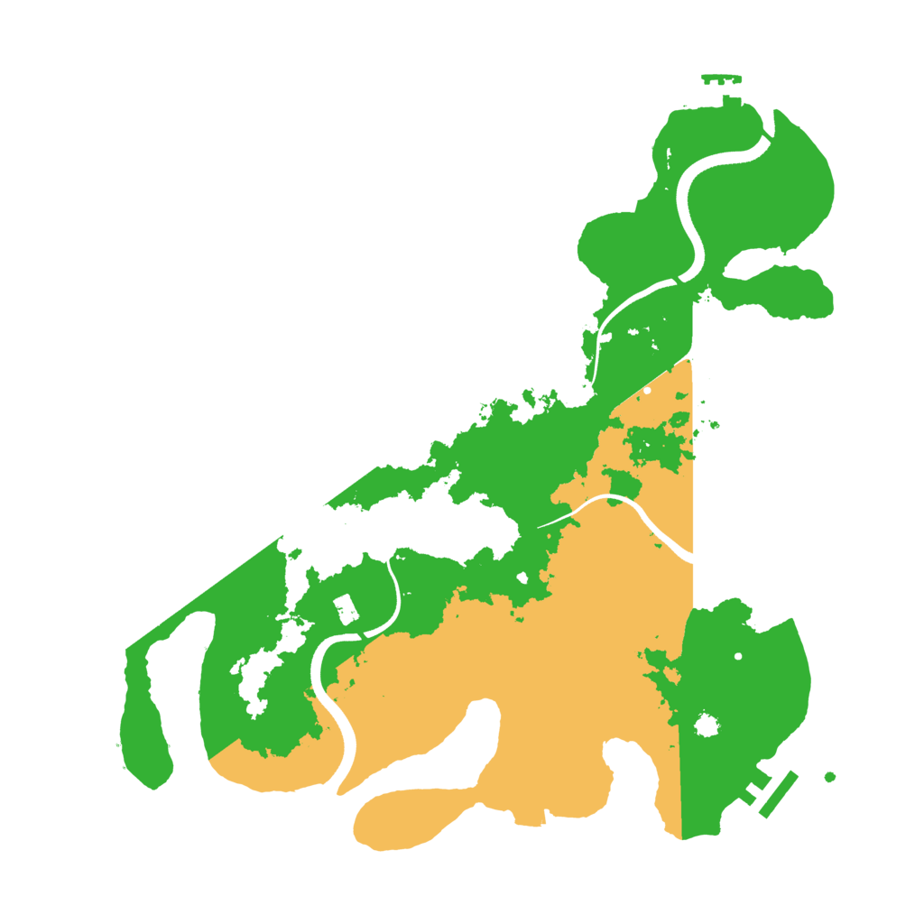 Biome Rust Map: Procedural Map, Size: 3500, Seed: 2514316