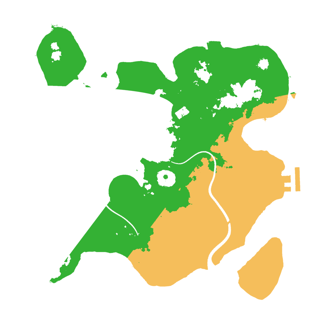 Biome Rust Map: Procedural Map, Size: 2700, Seed: 654321